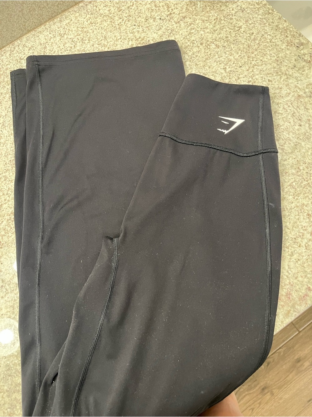 Gymshark Black Seamless High-Waist Wide Leg Pants